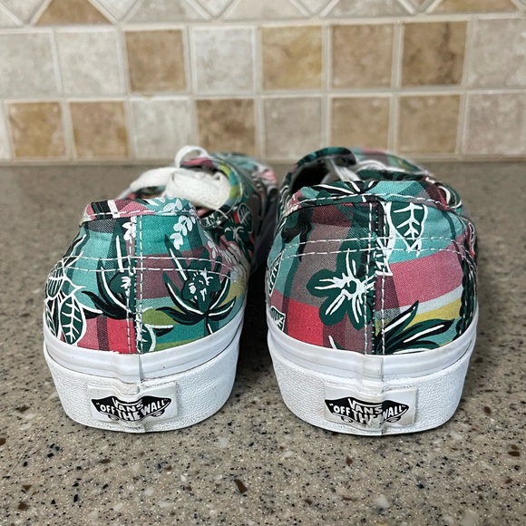 Vans Aloha Floral Plaid Hawaiian Sneakers Women’s Size 7.5 Men’s Size 6 - Picture 4 of 8